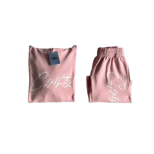 Conjunto Corteiz Letter Rosa