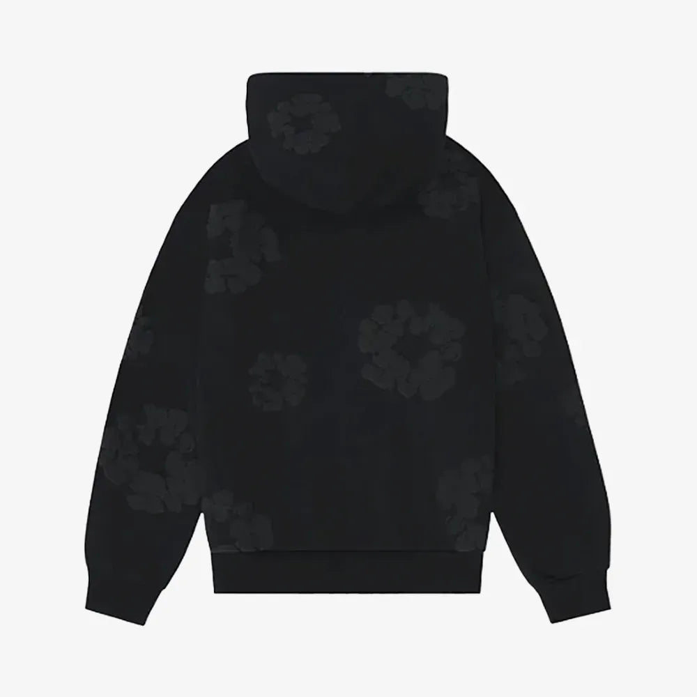 Moletom Denim Tears Cotton Wreath Hoodie Black Monochrome