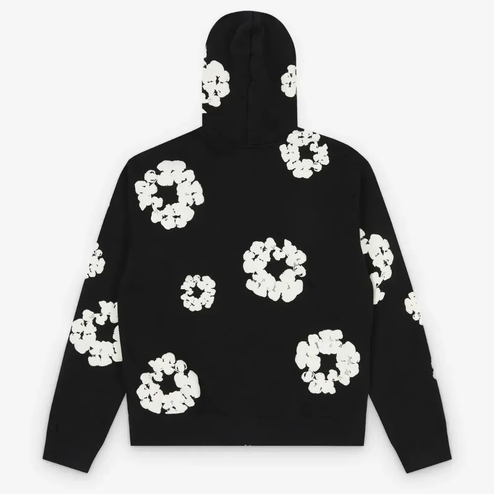 Moletom Denim Tears Cotton Wreath Zip Black