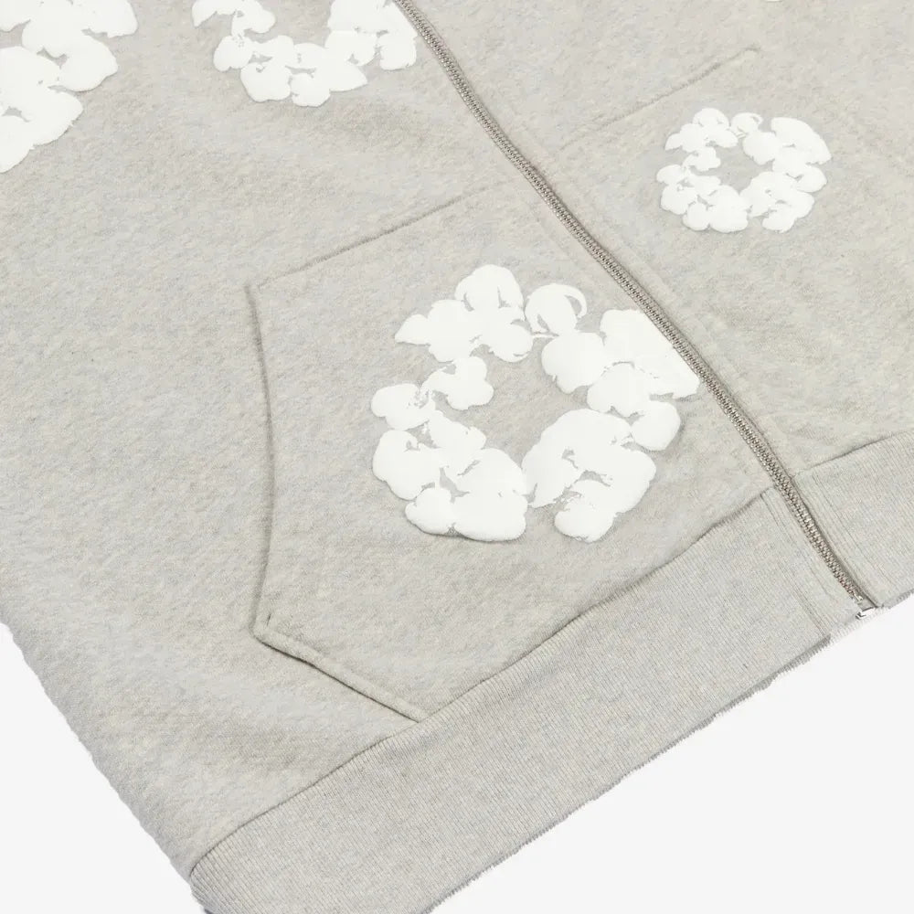 Moletom Denim Tears Cotton Wreath Zip Grey