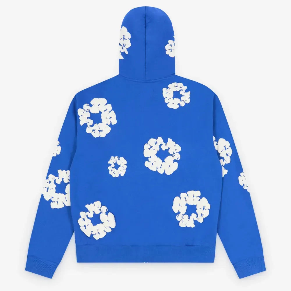 Moletom Denim Tears Cotton Wreath Zip Blue