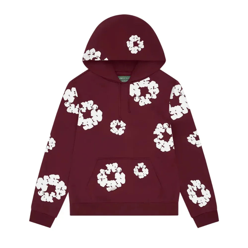 Moletom Denim Tears Cotton Wreath Burgundy