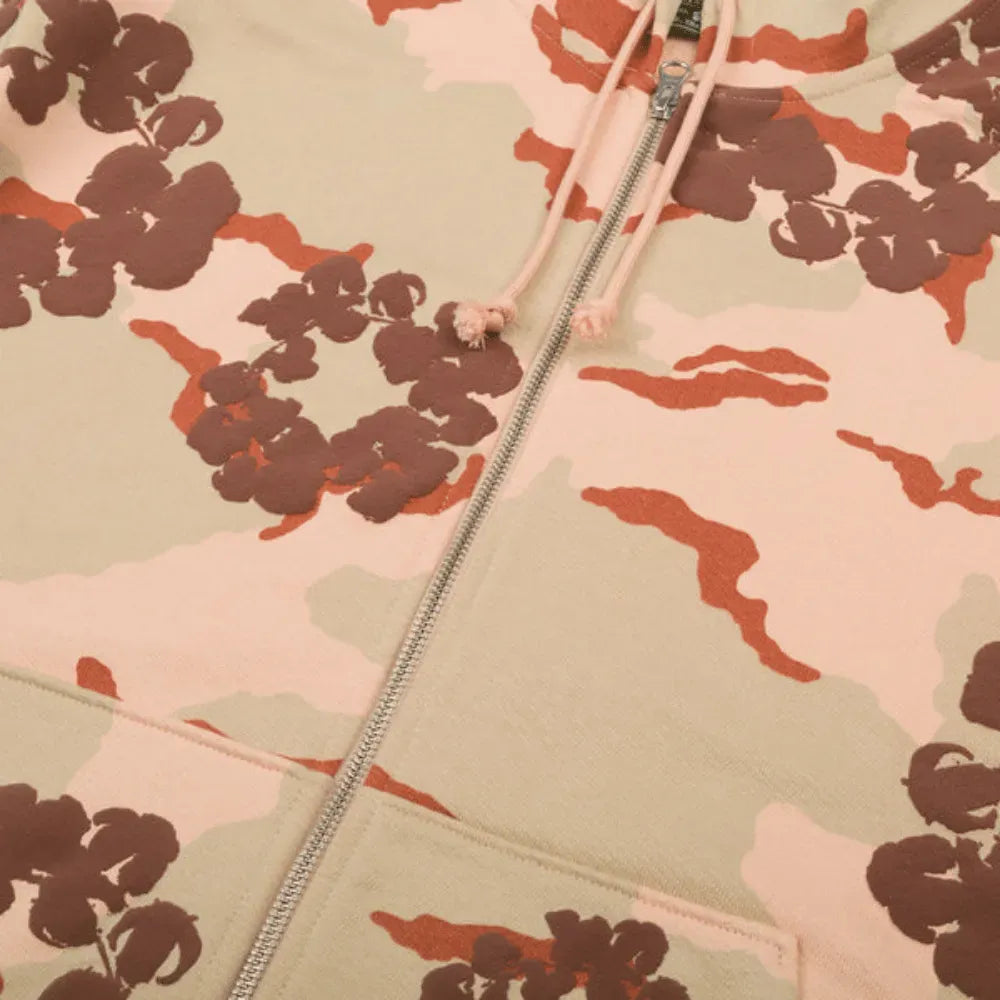 Moletom Denim Tears Camo Cotton Wreath Zip Tan