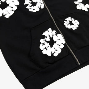 Moletom Denim Tears Cotton Wreath Zip Black