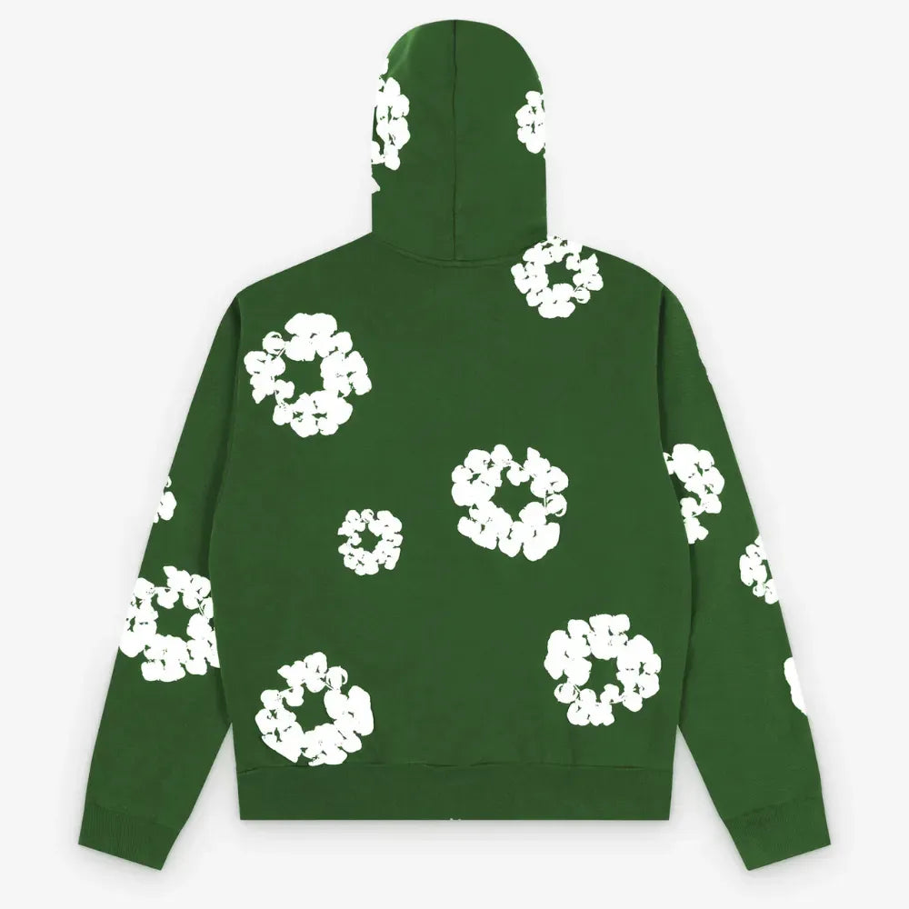 Moletom Denim Tears Cotton Wreath Zip Green