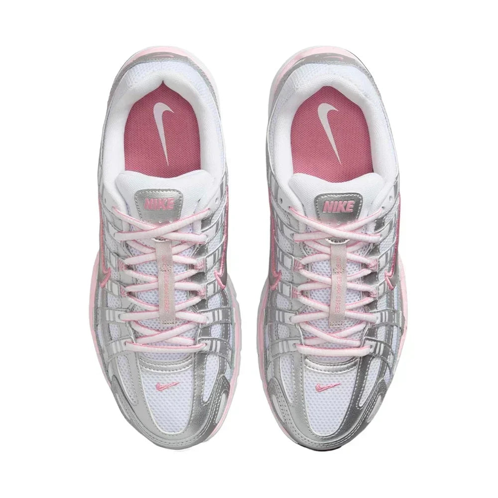 Tênis Nike P-6000 Prata/rosa