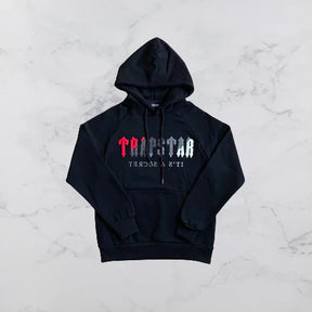 Conjunto Trapstar Chenille Decoded Preto/Vermelho